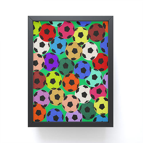 Society6 Design Studio World Cup Football Rainbow Framed Mini Art Print