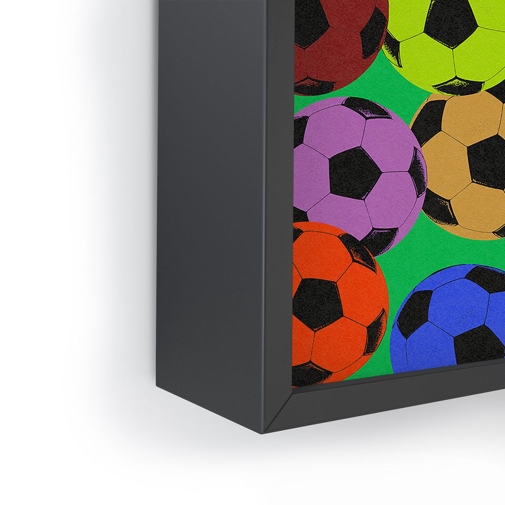 Society6 Design Studio World Cup Football Rainbow Framed Mini Art Print