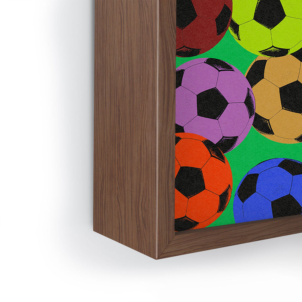 Society6 Design Studio World Cup Football Rainbow Framed Mini Art Print