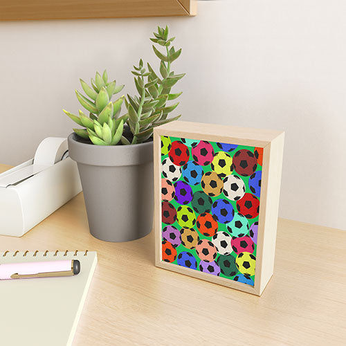 Society6 Design Studio World Cup Football Rainbow Framed Mini Art Print