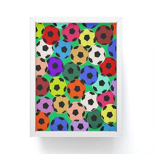 Society6 Design Studio World Cup Football Rainbow Framed Mini Art Print