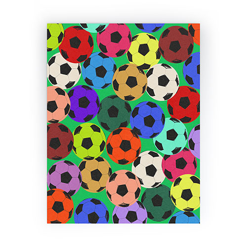 Society6 Design Studio World Cup Football Rainbow Mini Art Print
