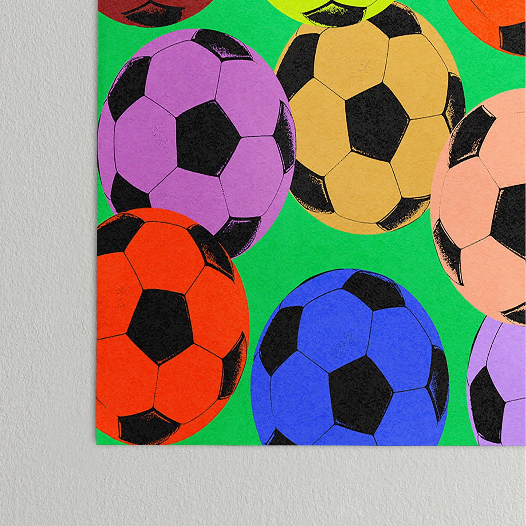 Society6 Design Studio World Cup Football Rainbow Poster