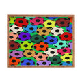 Society6 Design Studio World Cup Football Rainbow Rectangular Tray
