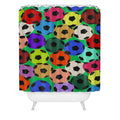 Society6 Design Studio World Cup Football Rainbow Shower Curtain