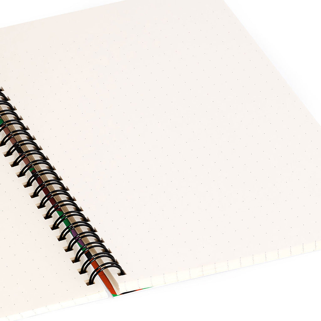 Society6 Design Studio World Cup Football Rainbow Spiral Notebook