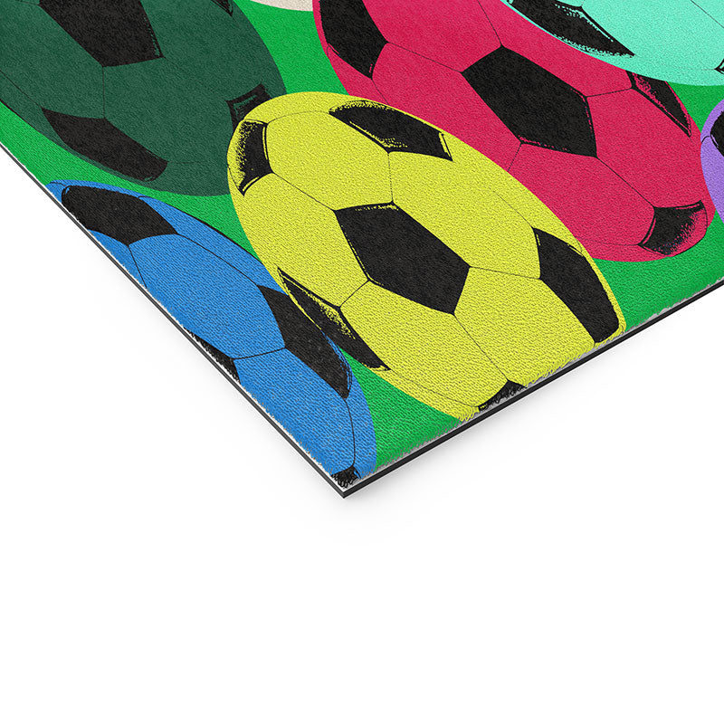 Society6 Design Studio World Cup Football Rainbow Welcome Mat