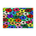 Society6 Design Studio World Cup Football Rainbow Welcome Mat