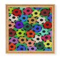 Society6 Design Studio World Cup Football Rainbow Framed Wall Art