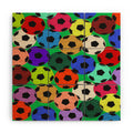 Society6 Design Studio World Cup Football Rainbow Wood Wall Mural