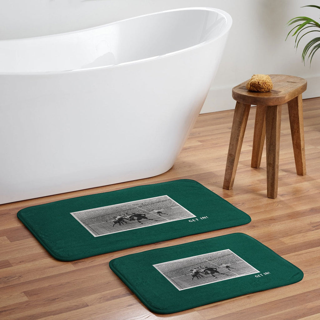 Society6 Design Studio World Cup Get In Memory Foam Bath Mat