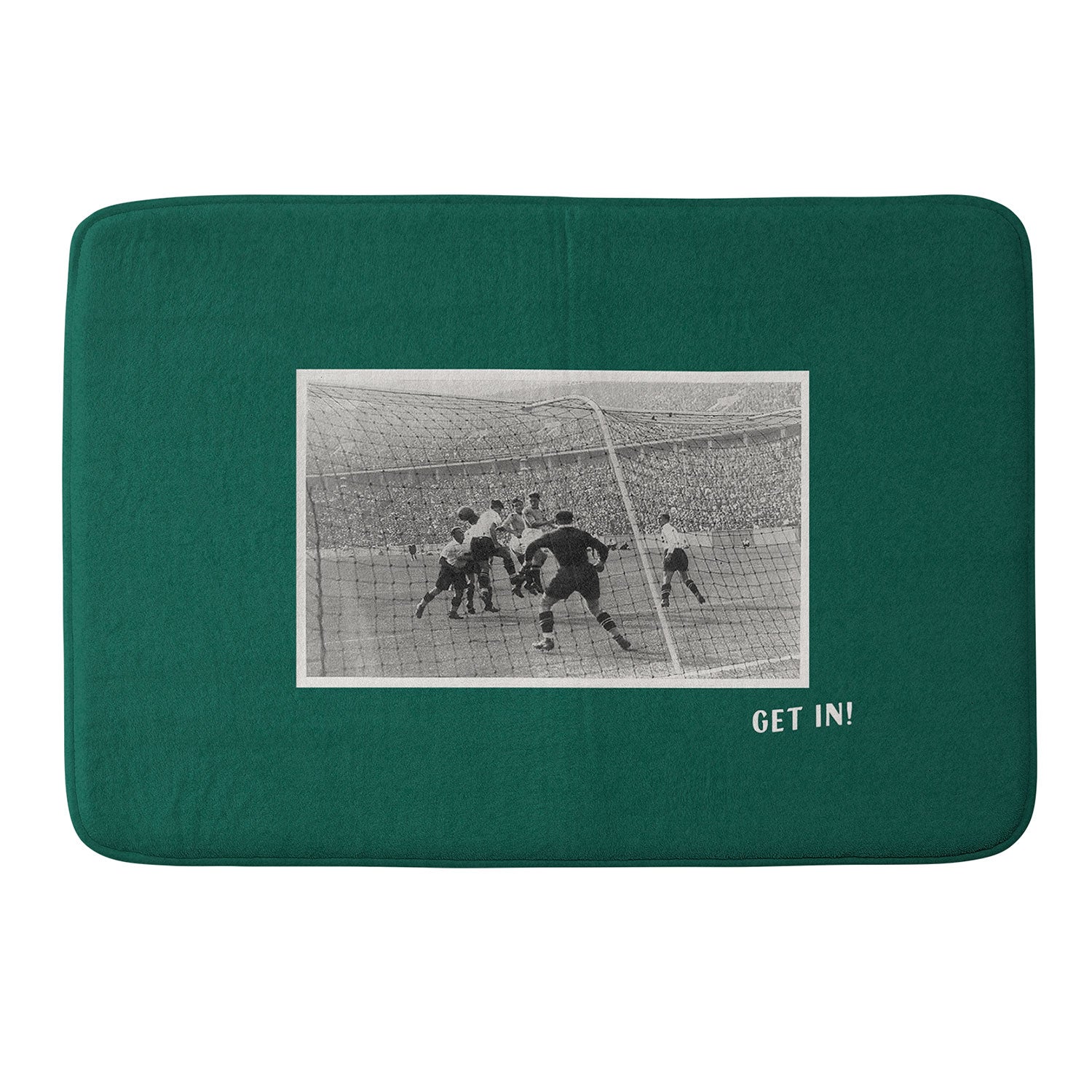 Society6 Design Studio World Cup Get In Memory Foam Bath Mat