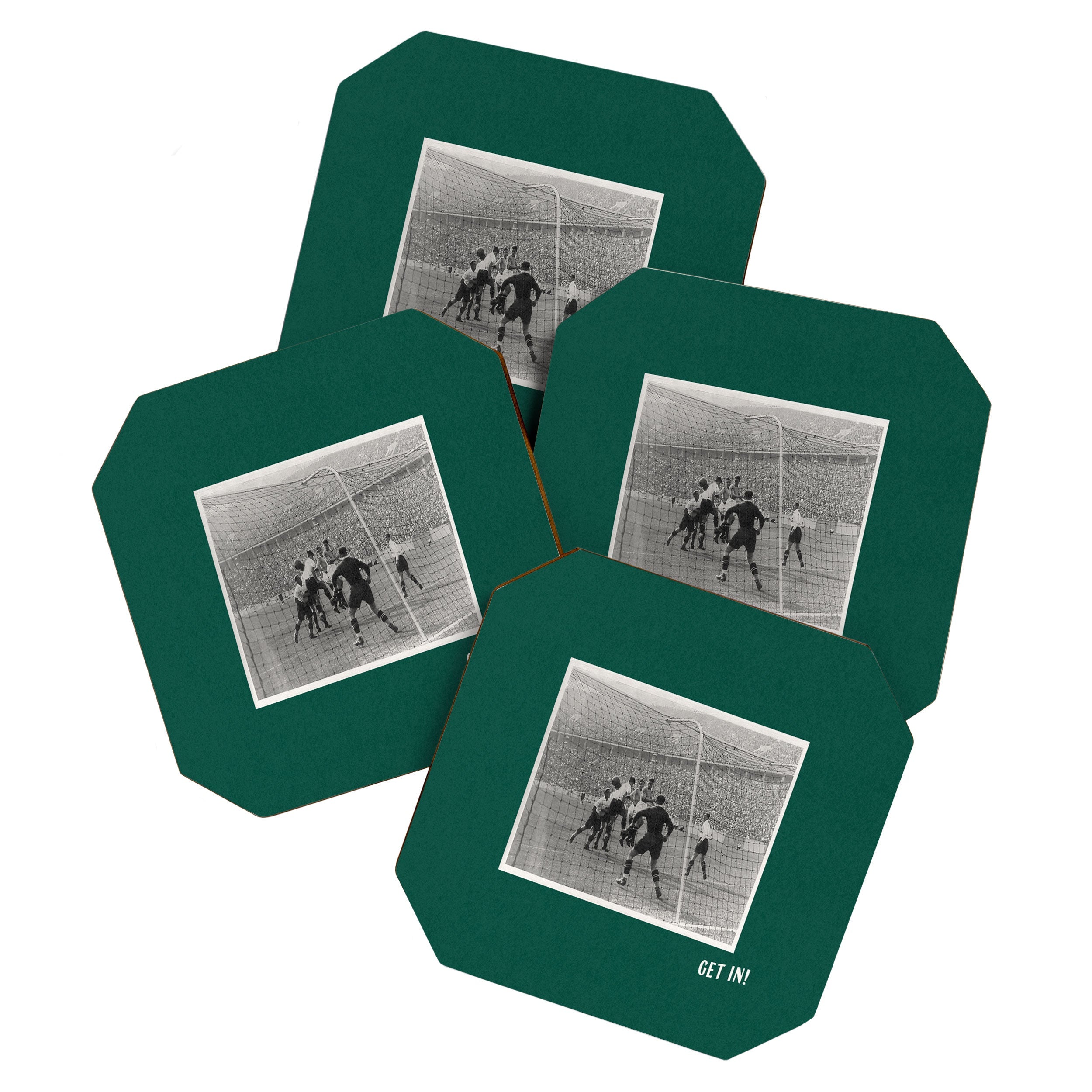 Society6 Design Studio World Cup Get In Coaster Set