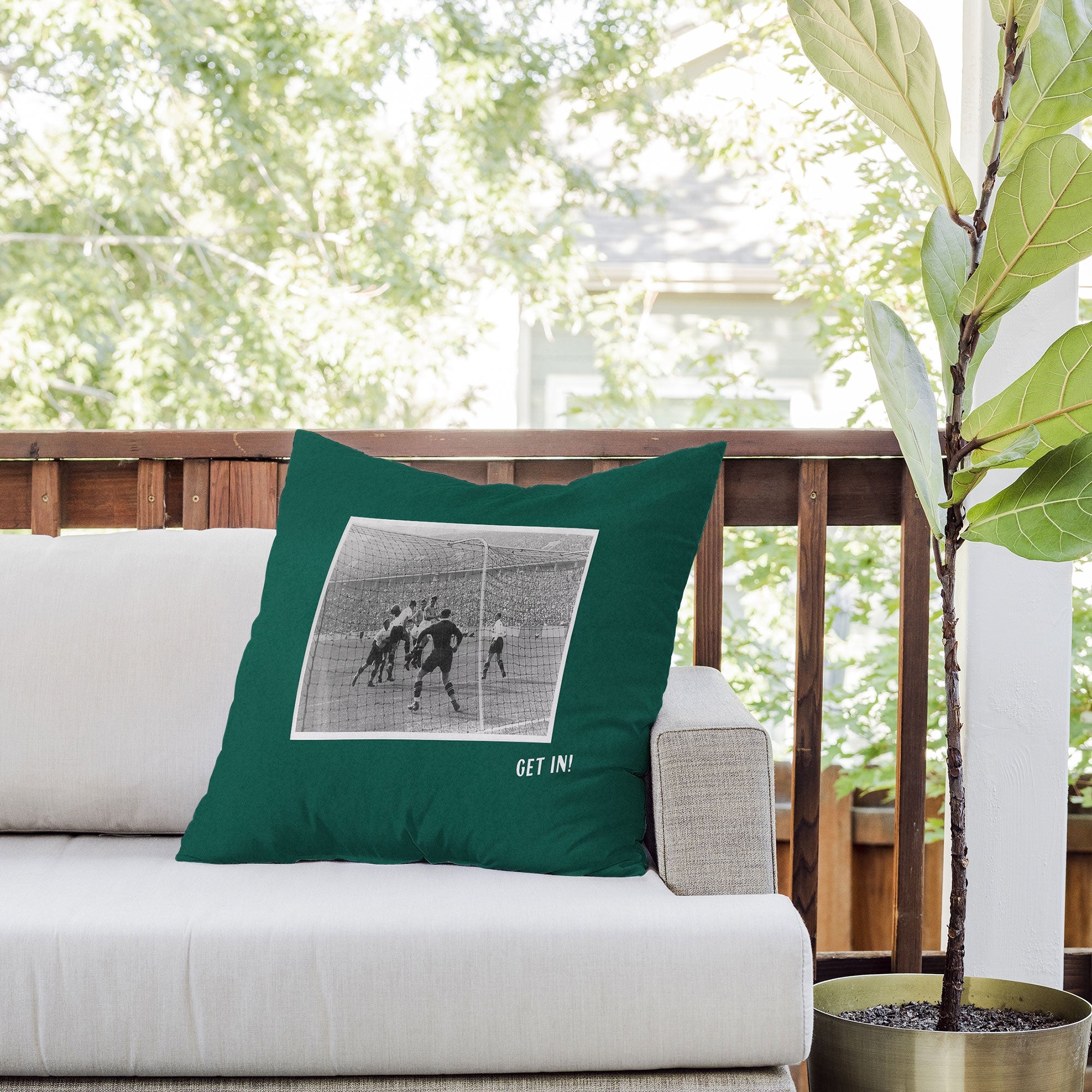 Society6 Design Studio World Cup Get In Outdoor Throw Pillow