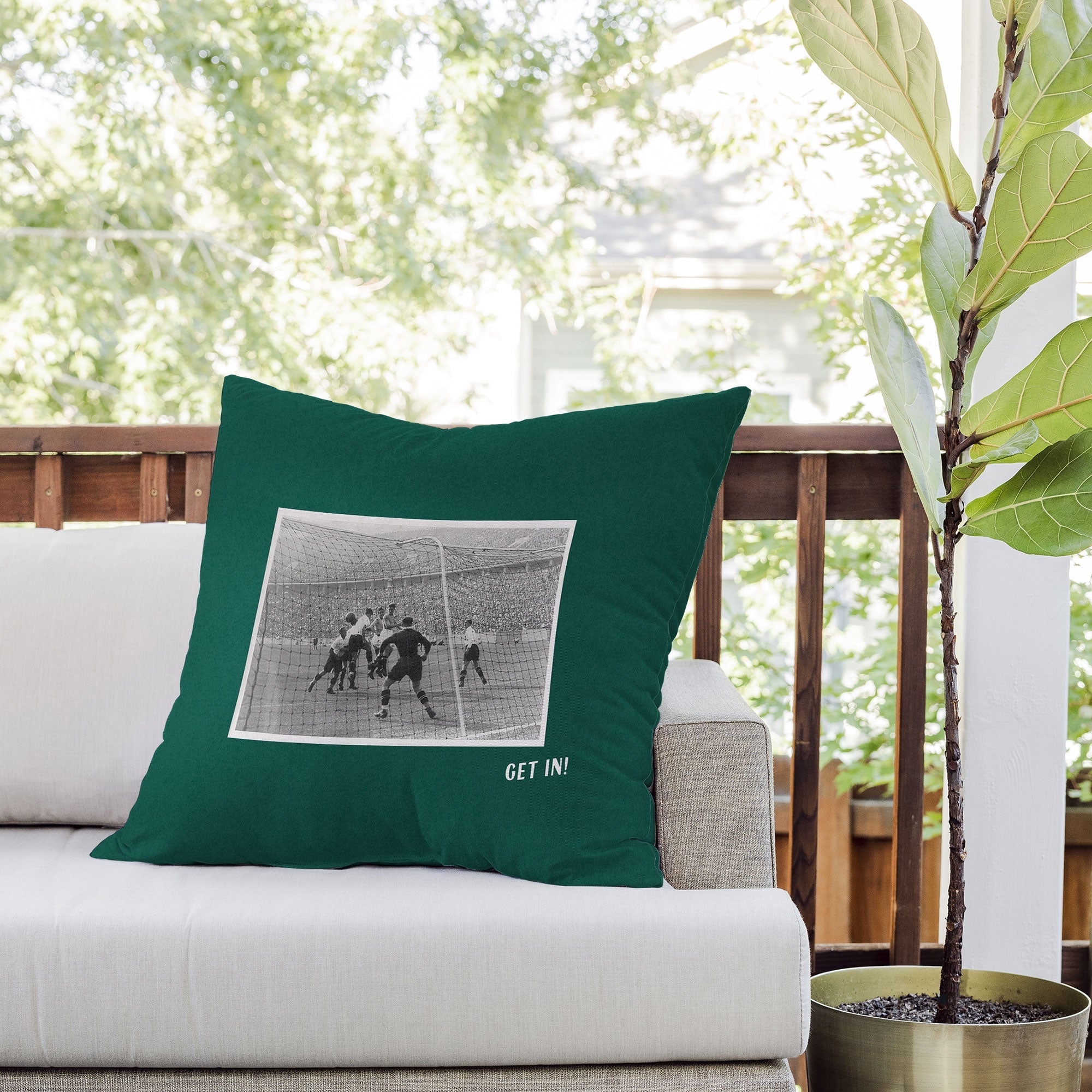 Society6 Design Studio World Cup Get In Outdoor Throw Pillow