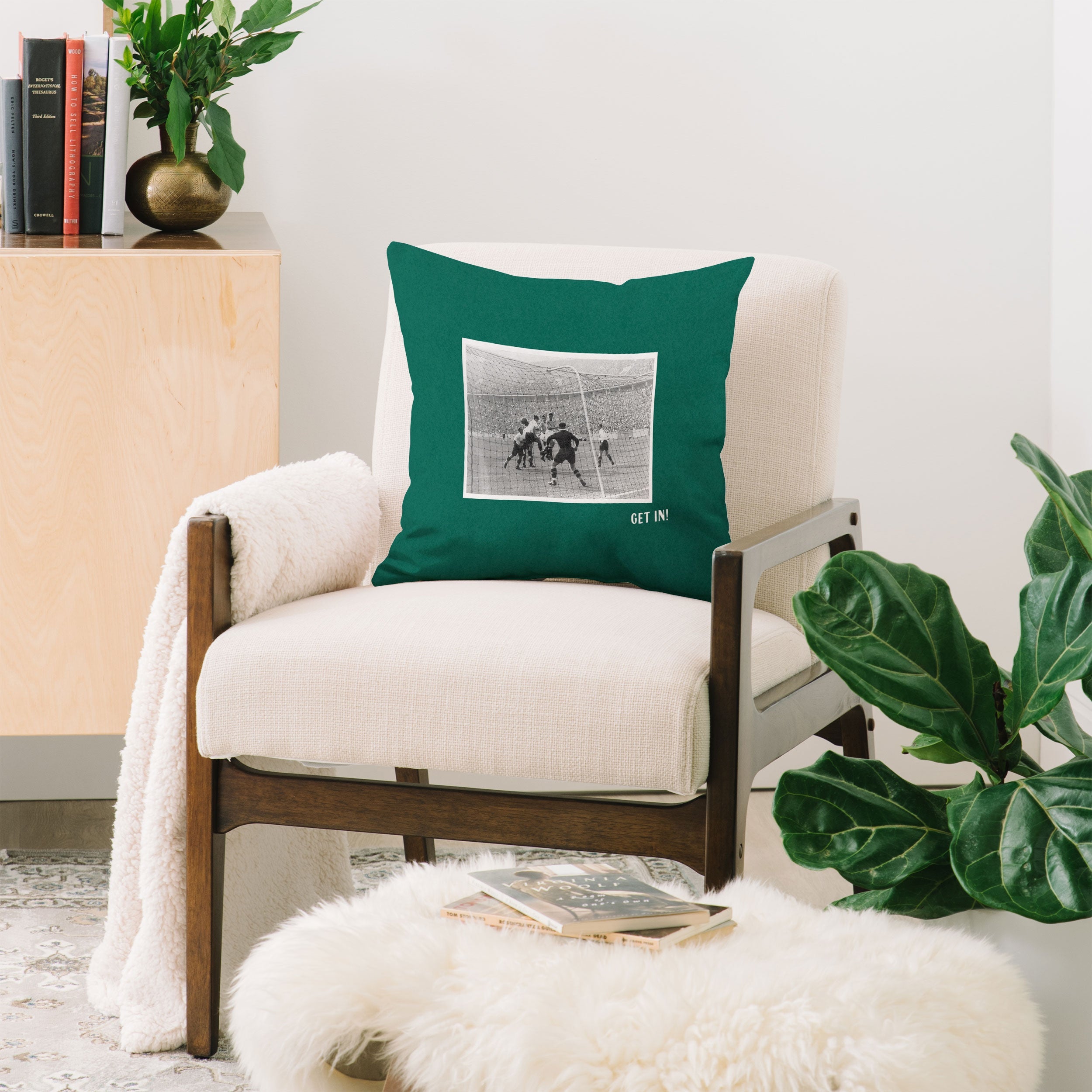 Society6 Design Studio World Cup Get In Throw Pillow