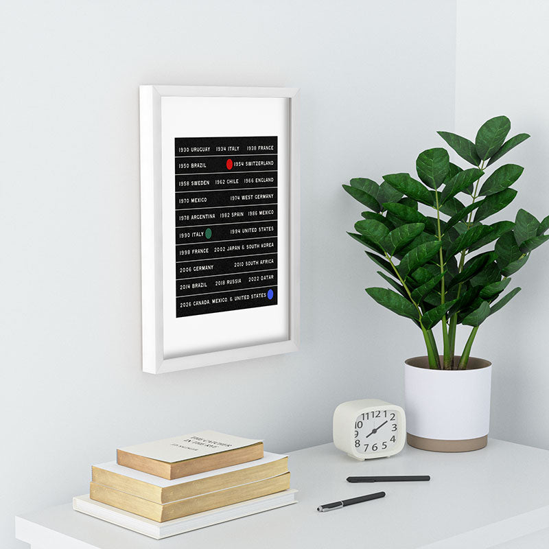 Society6 Design Studio World Cup Since 1930 Recessed Framing Rectangle