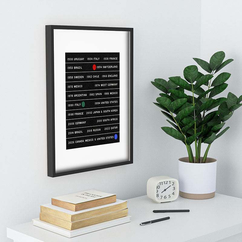 Society6 Design Studio World Cup Since 1930 Recessed Framing Rectangle