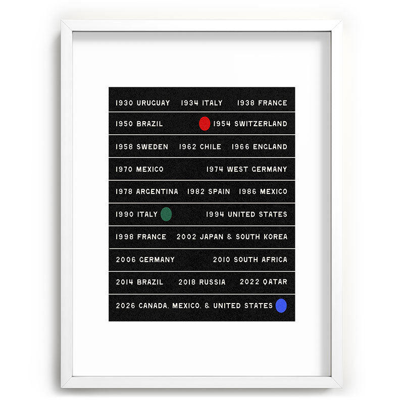 Society6 Design Studio World Cup Since 1930 Recessed Framing Rectangle