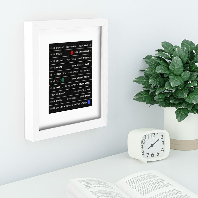 Society6 Design Studio World Cup Since 1930 Recessed Framing Rectangle