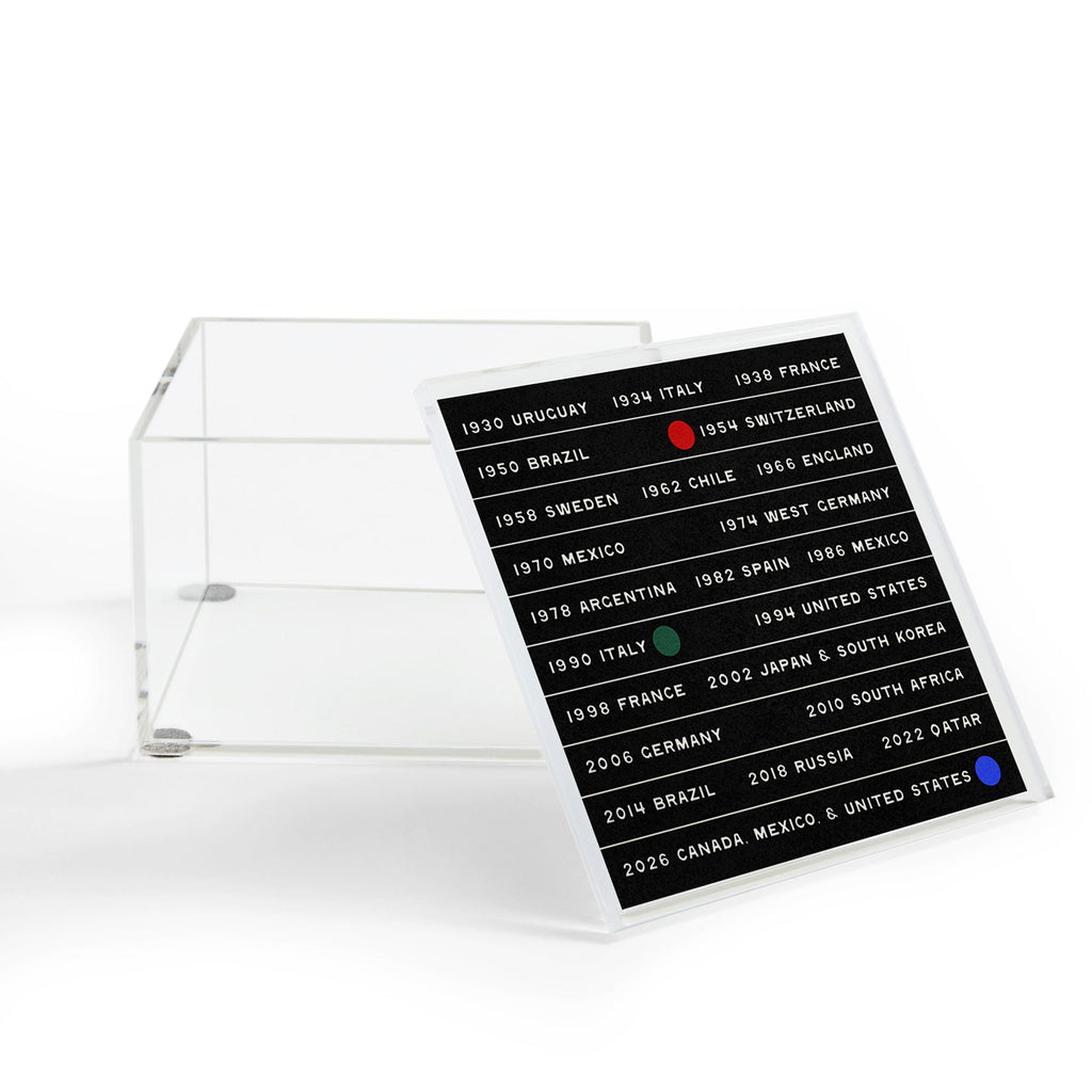 Society6 Design Studio World Cup Since 1930 Acrylic Box
