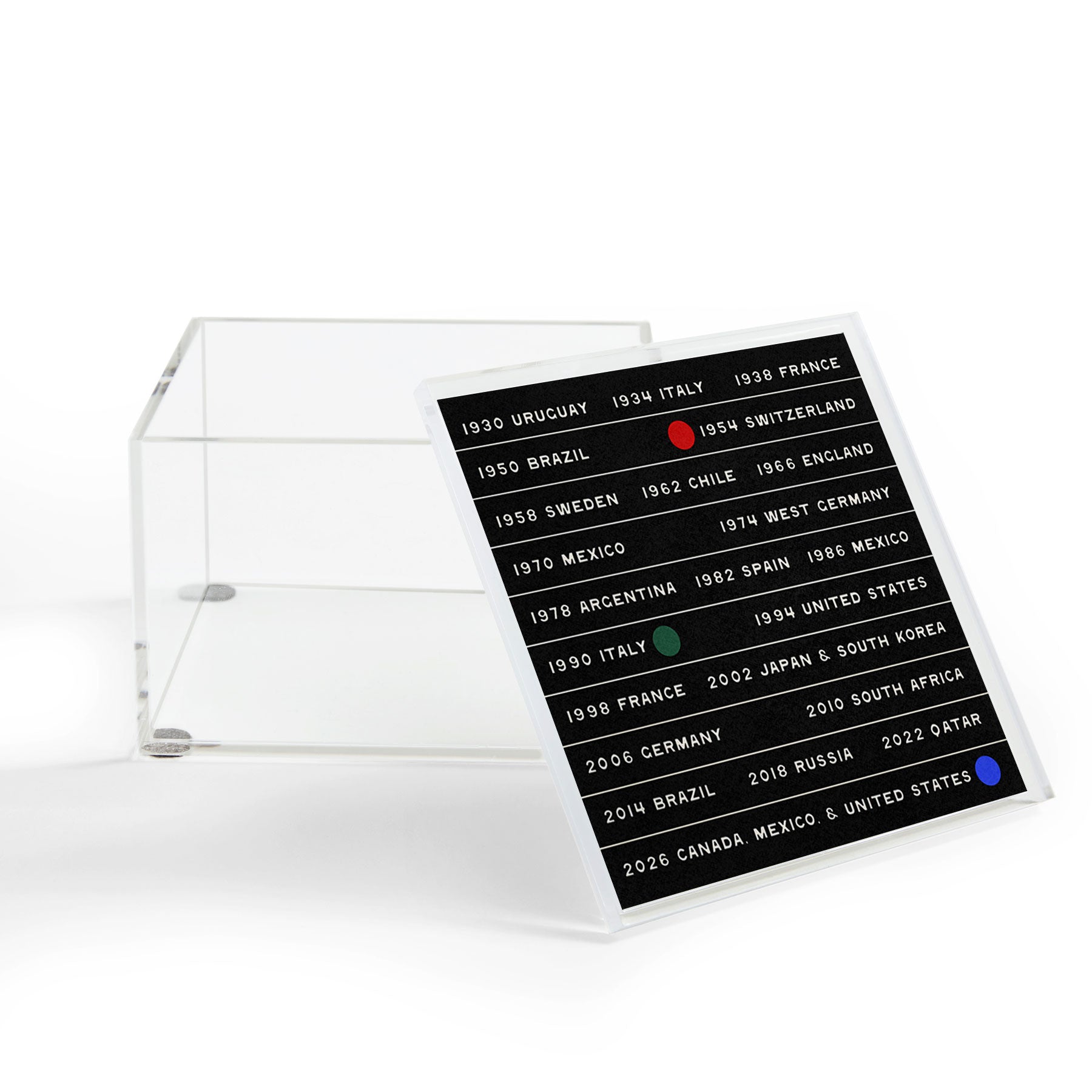 Society6 Design Studio World Cup Since 1930 Acrylic Box