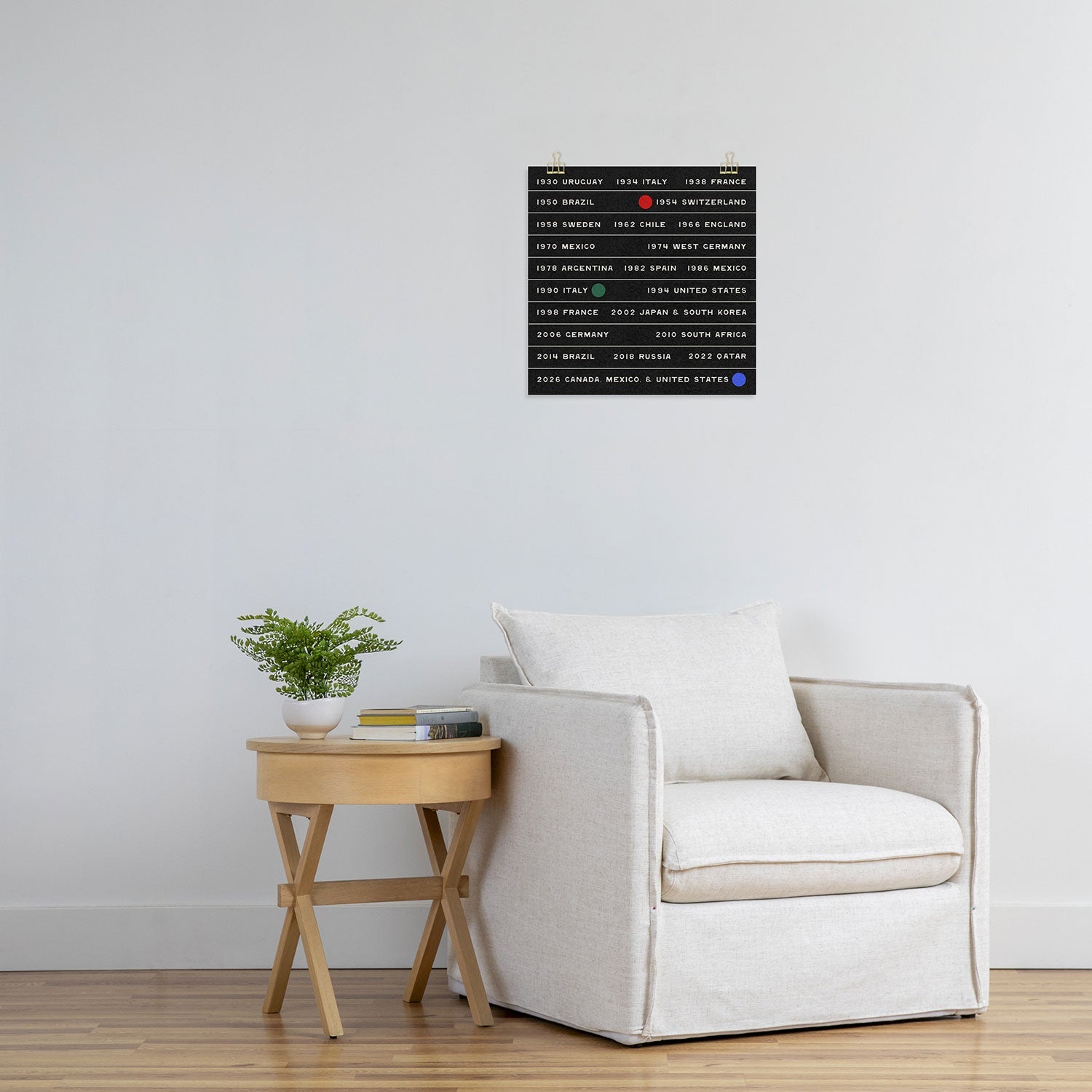 Society6 Design Studio World Cup Since 1930 Art Print