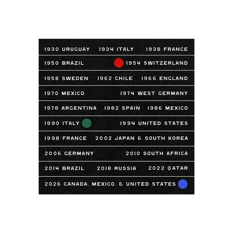 Society6 Design Studio World Cup Since 1930 Art Print