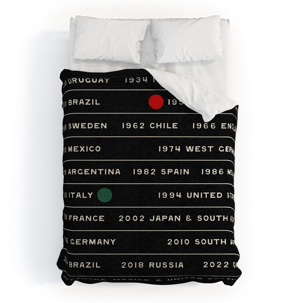 Society6 Design Studio World Cup Since 1930 Comforter