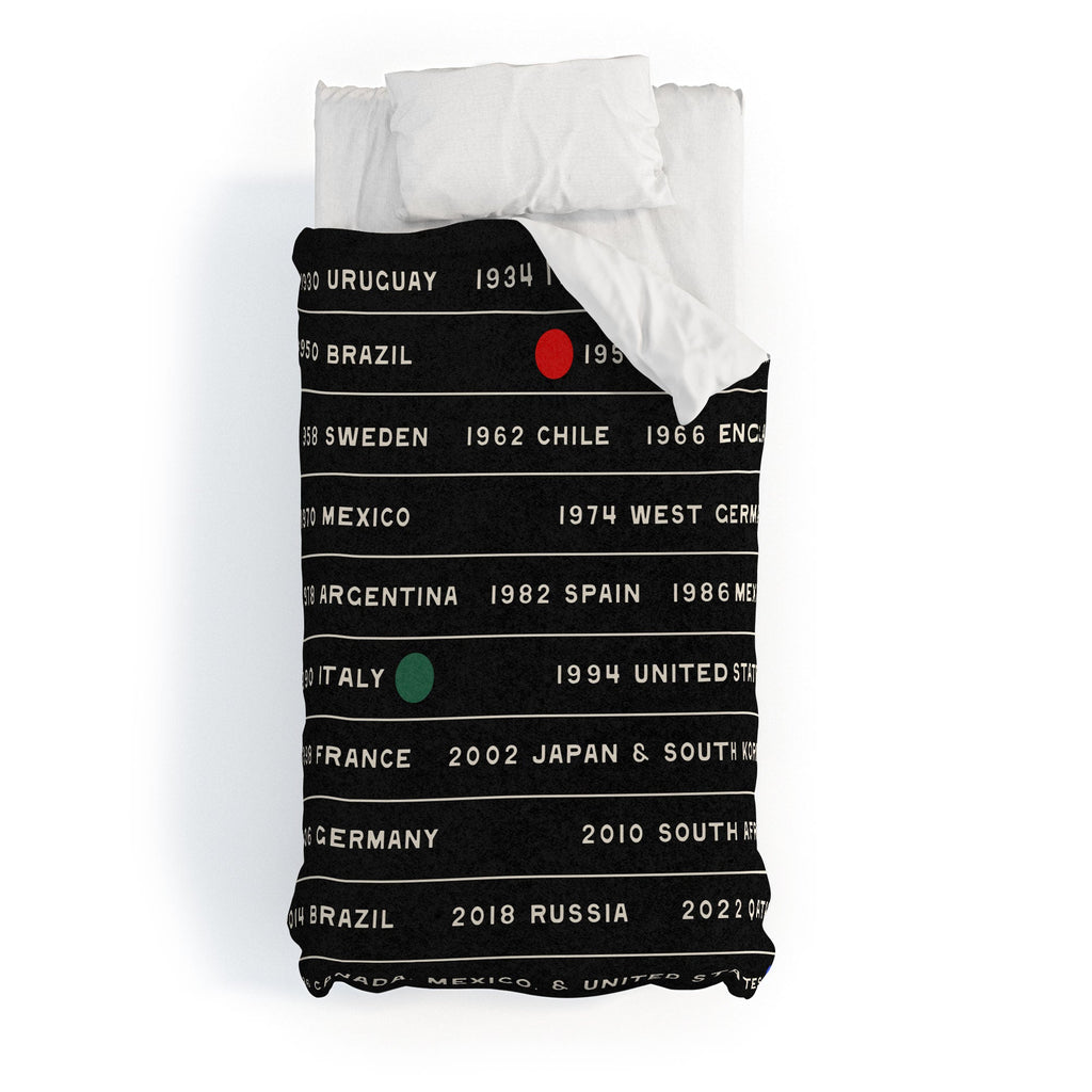 Society6 Design Studio World Cup Since 1930 Duvet Cover