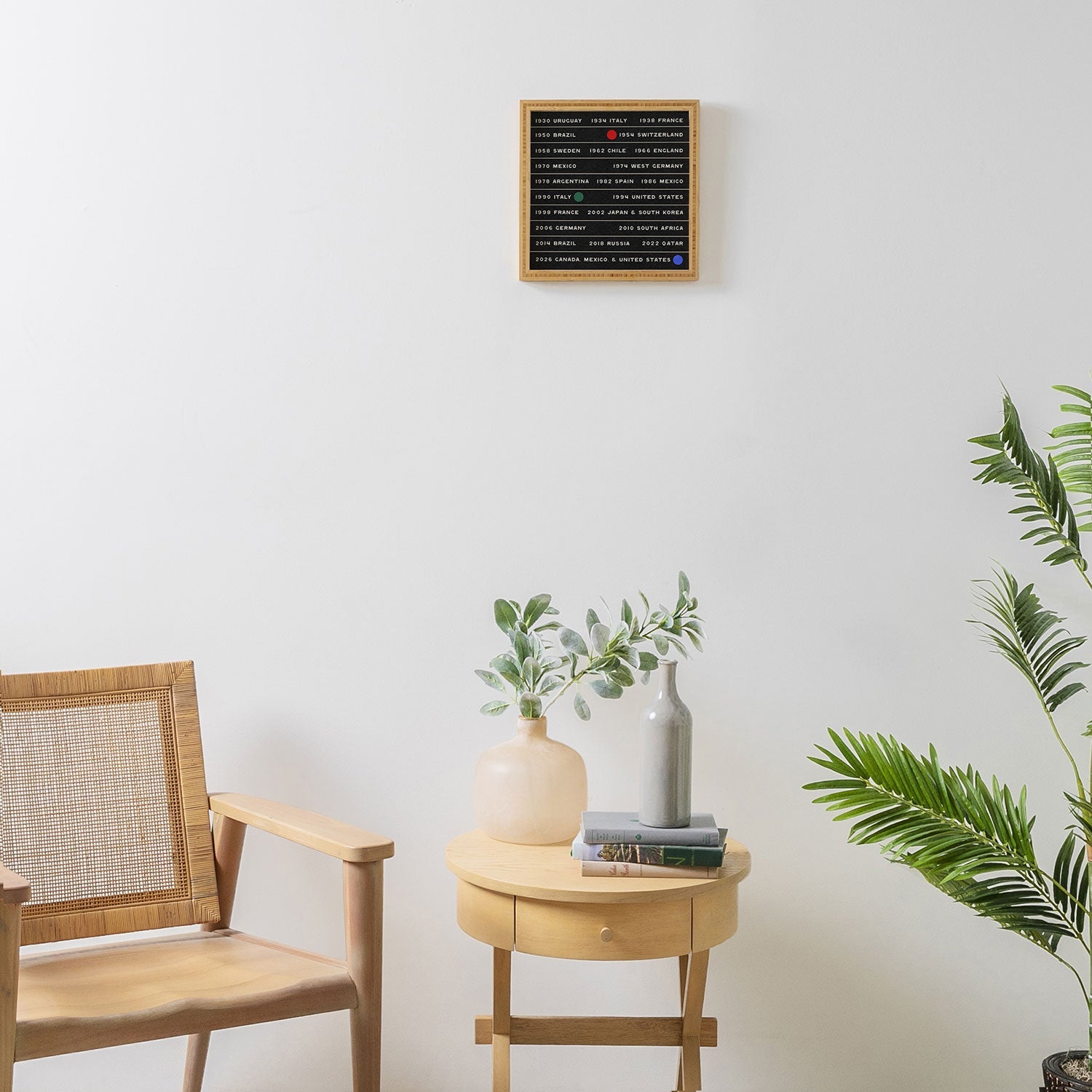 Society6 Design Studio World Cup Since 1930 Framed Wall Art