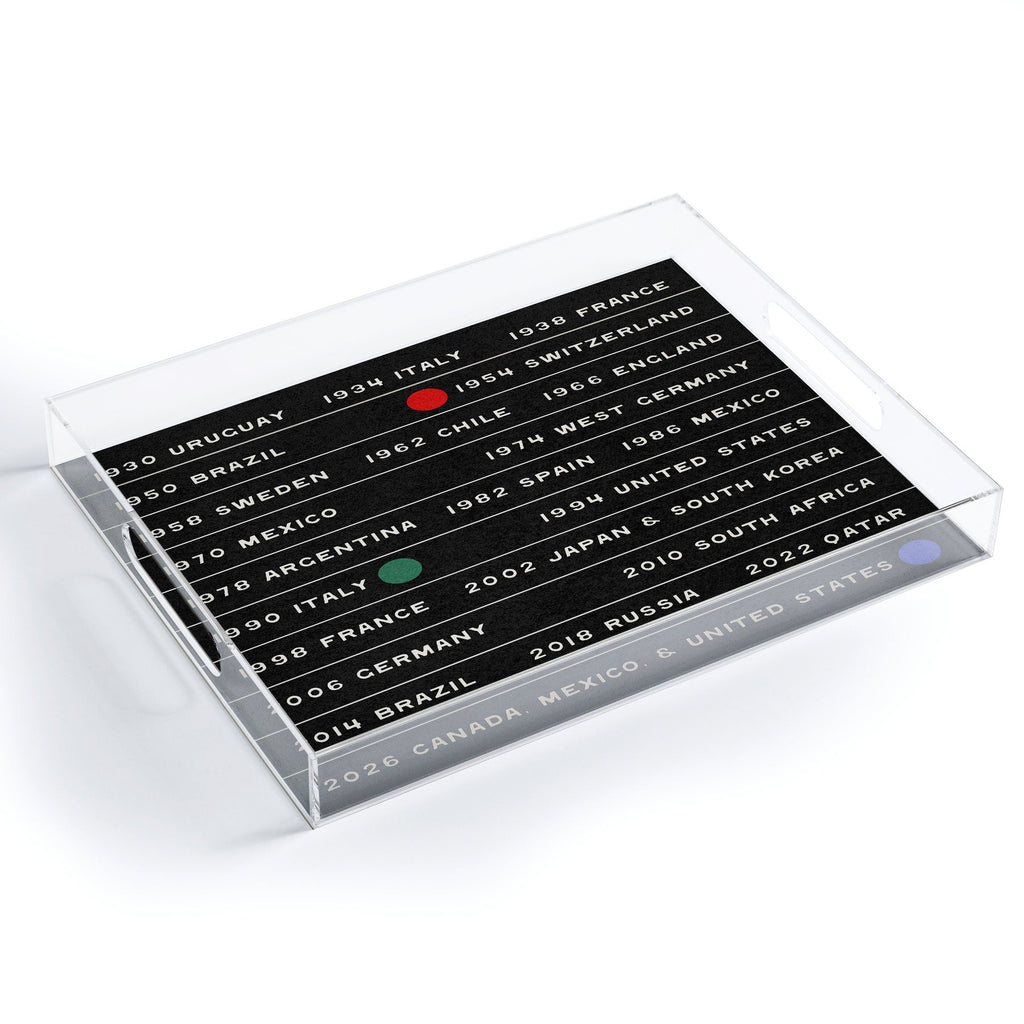Society6 Design Studio World Cup Since 1930 Acrylic Tray