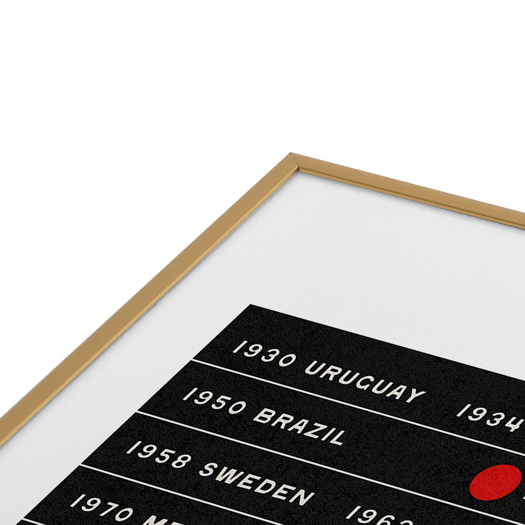 Society6 Design Studio World Cup Since 1930 Metal Framed Art Print