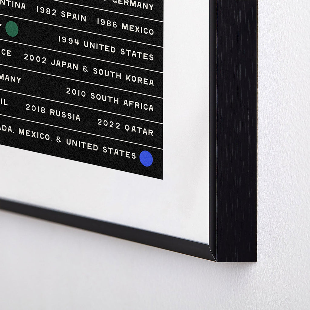 Society6 Design Studio World Cup Since 1930 Metal Framed Art Print