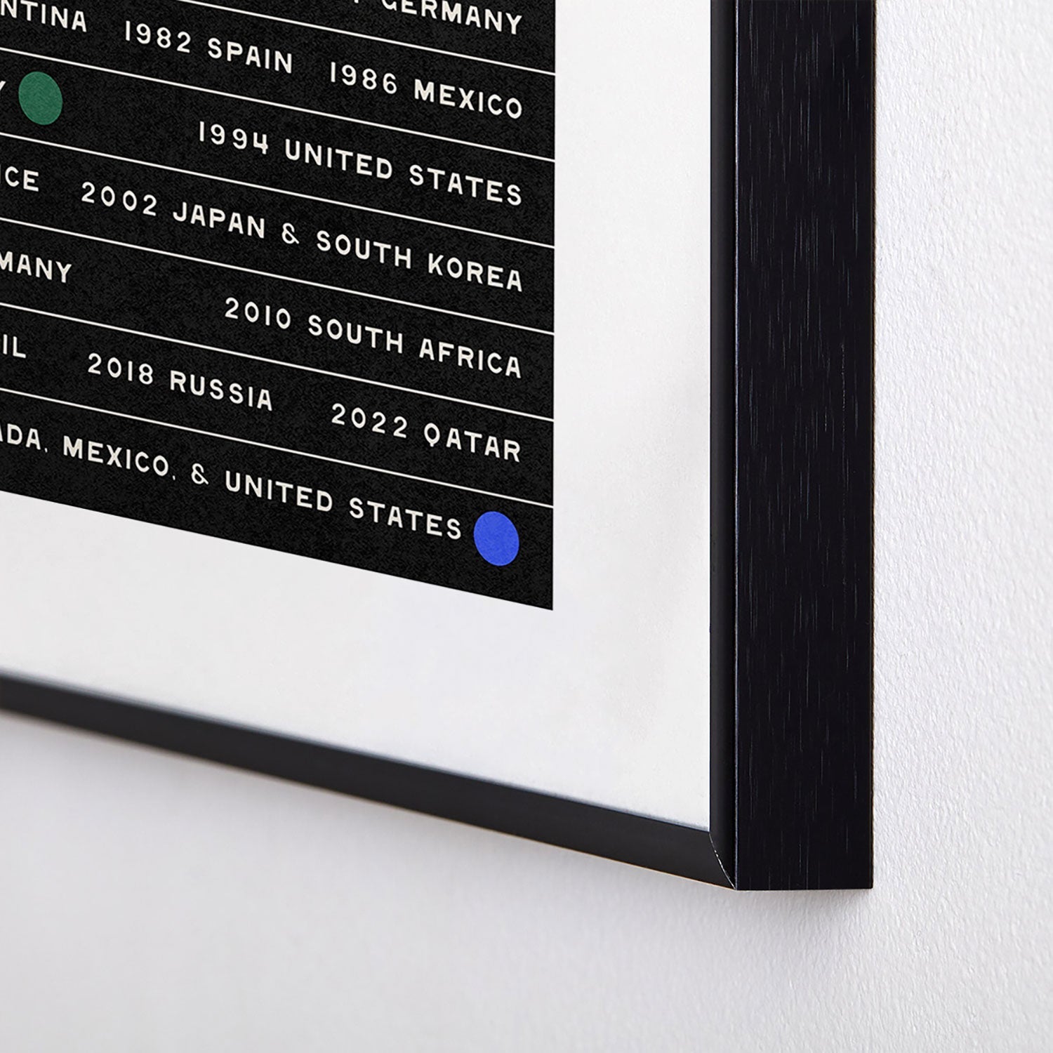 Society6 Design Studio World Cup Since 1930 Metal Framed Art Print