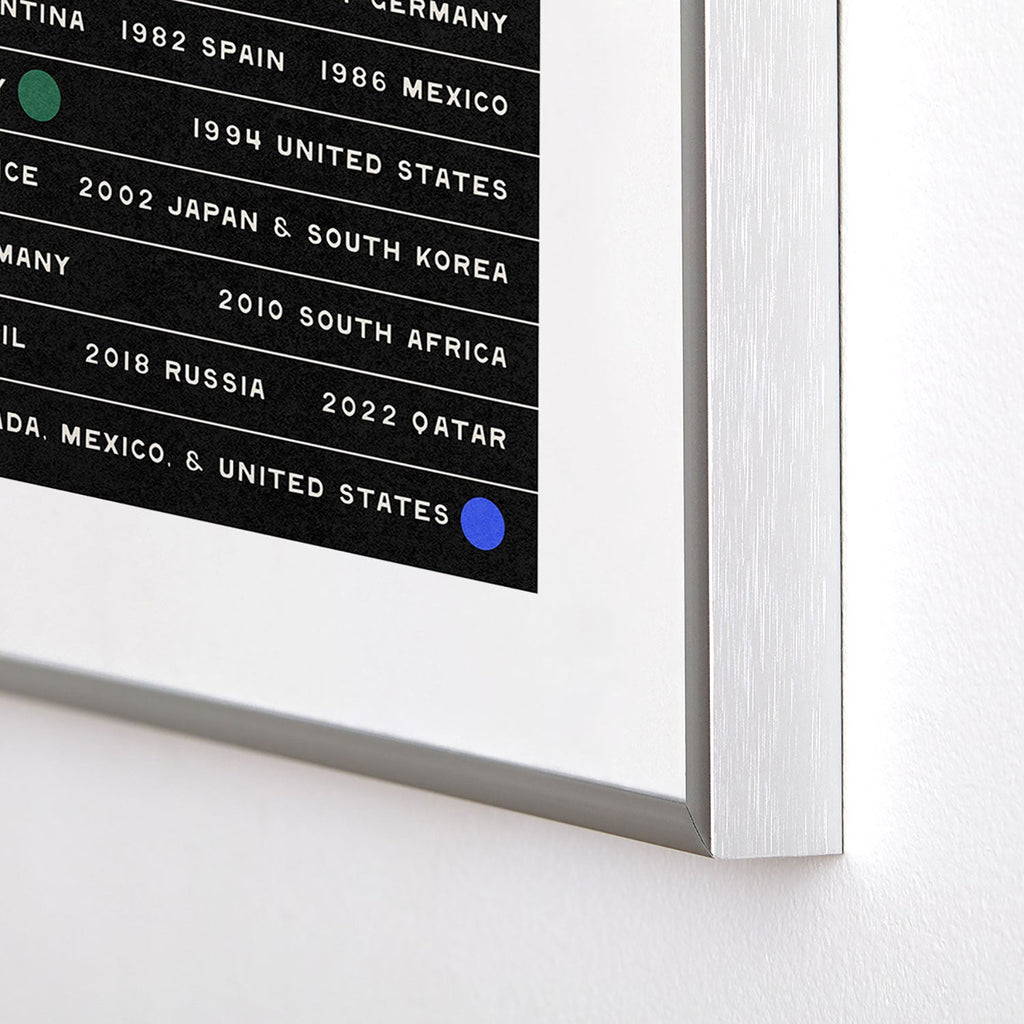 Society6 Design Studio World Cup Since 1930 Metal Framed Art Print
