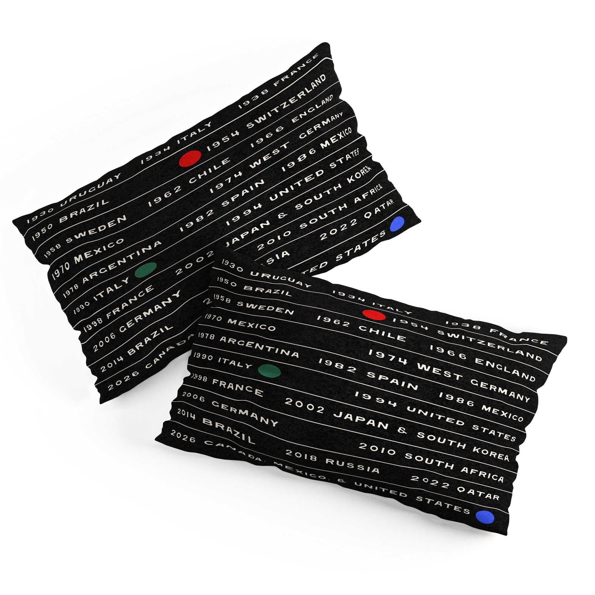 Society6 Design Studio World Cup Since 1930 Pillow Shams
