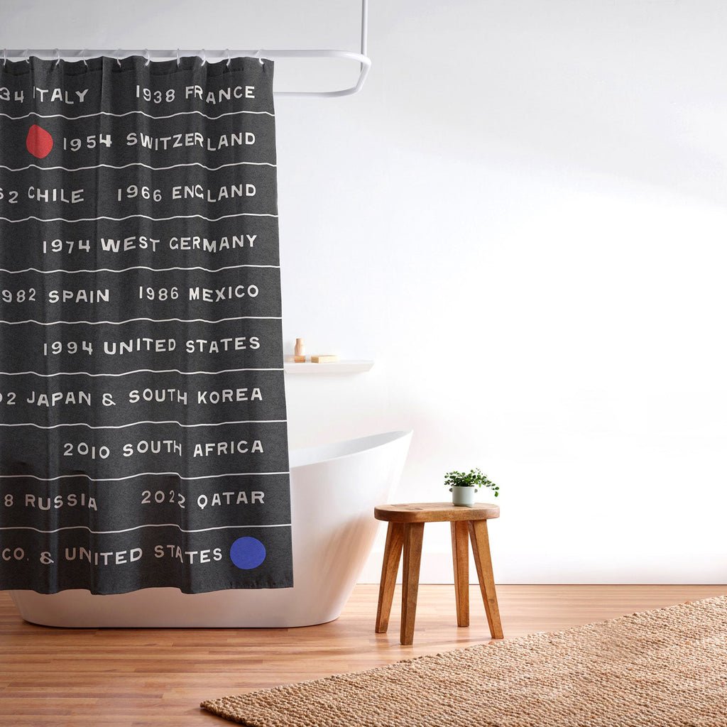 Society6 Design Studio World Cup Since 1930 Shower Curtain