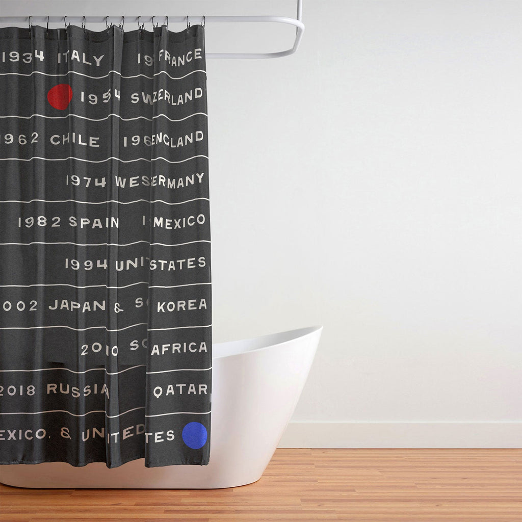 Society6 Design Studio World Cup Since 1930 Shower Curtain