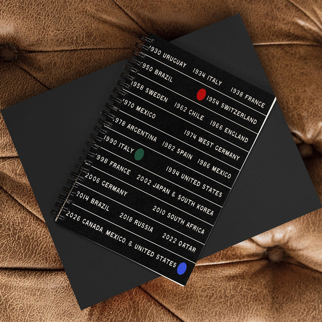 Society6 Design Studio World Cup Since 1930 Spiral Notebook