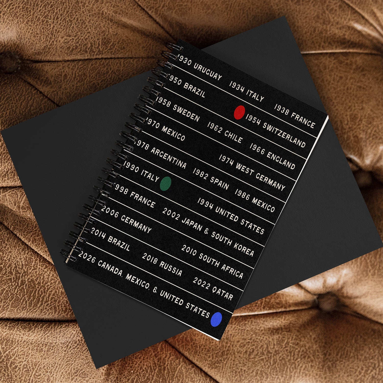 Society6 Design Studio World Cup Since 1930 Spiral Notebook
