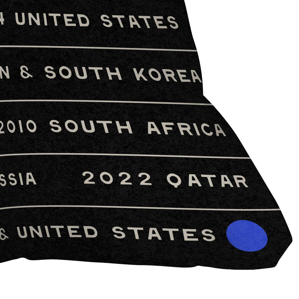 Society6 Design Studio World Cup Since 1930 Outdoor Throw Pillow