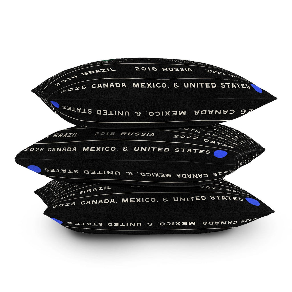Society6 Design Studio World Cup Since 1930 Outdoor Throw Pillow