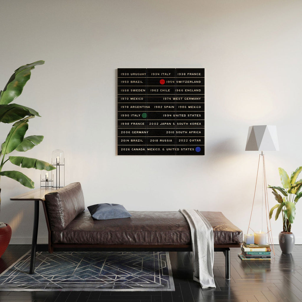 Society6 Design Studio World Cup Since 1930 Wood Wall Mural