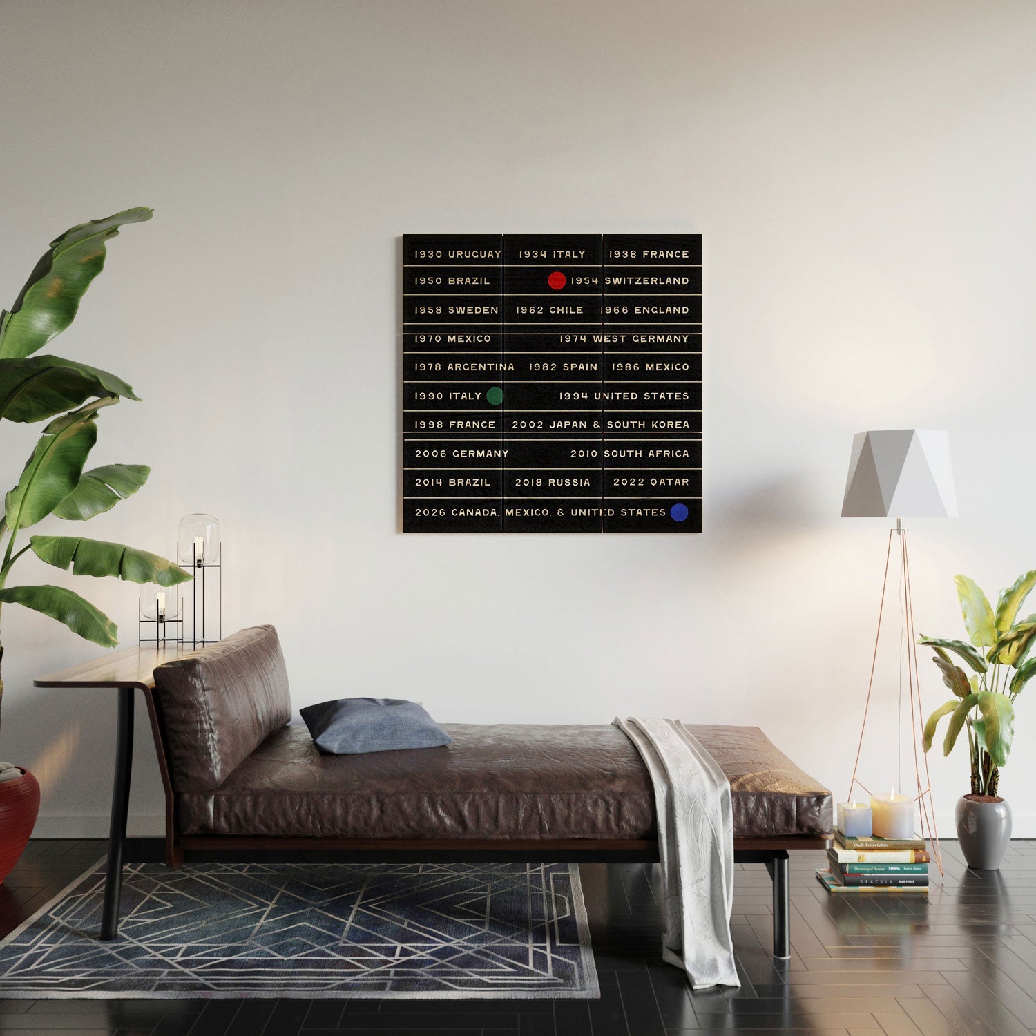 Society6 Design Studio World Cup Since 1930 Wood Wall Mural