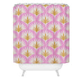 Jennifer Labre Pink Palmetto Shower Curtain