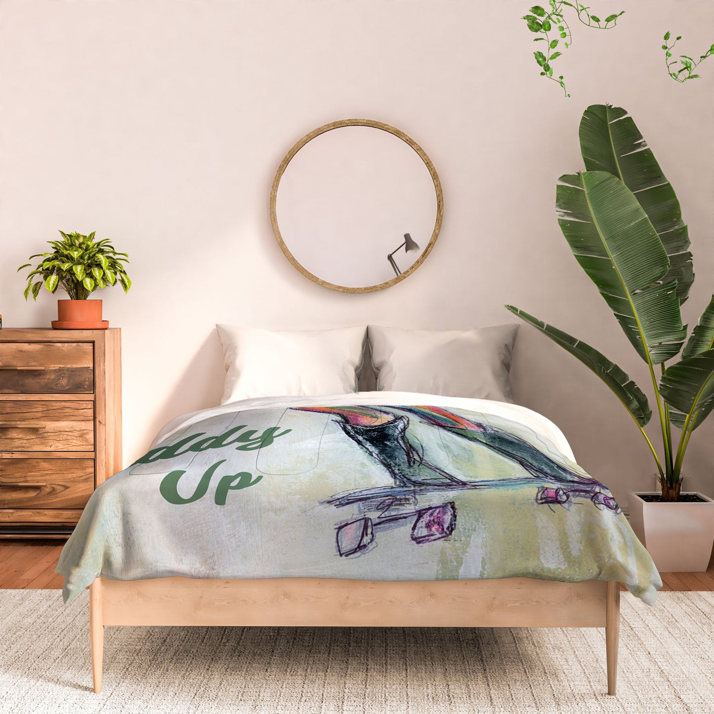 Sophia Buddenhagen Giddy Up Skater Girl Comforter