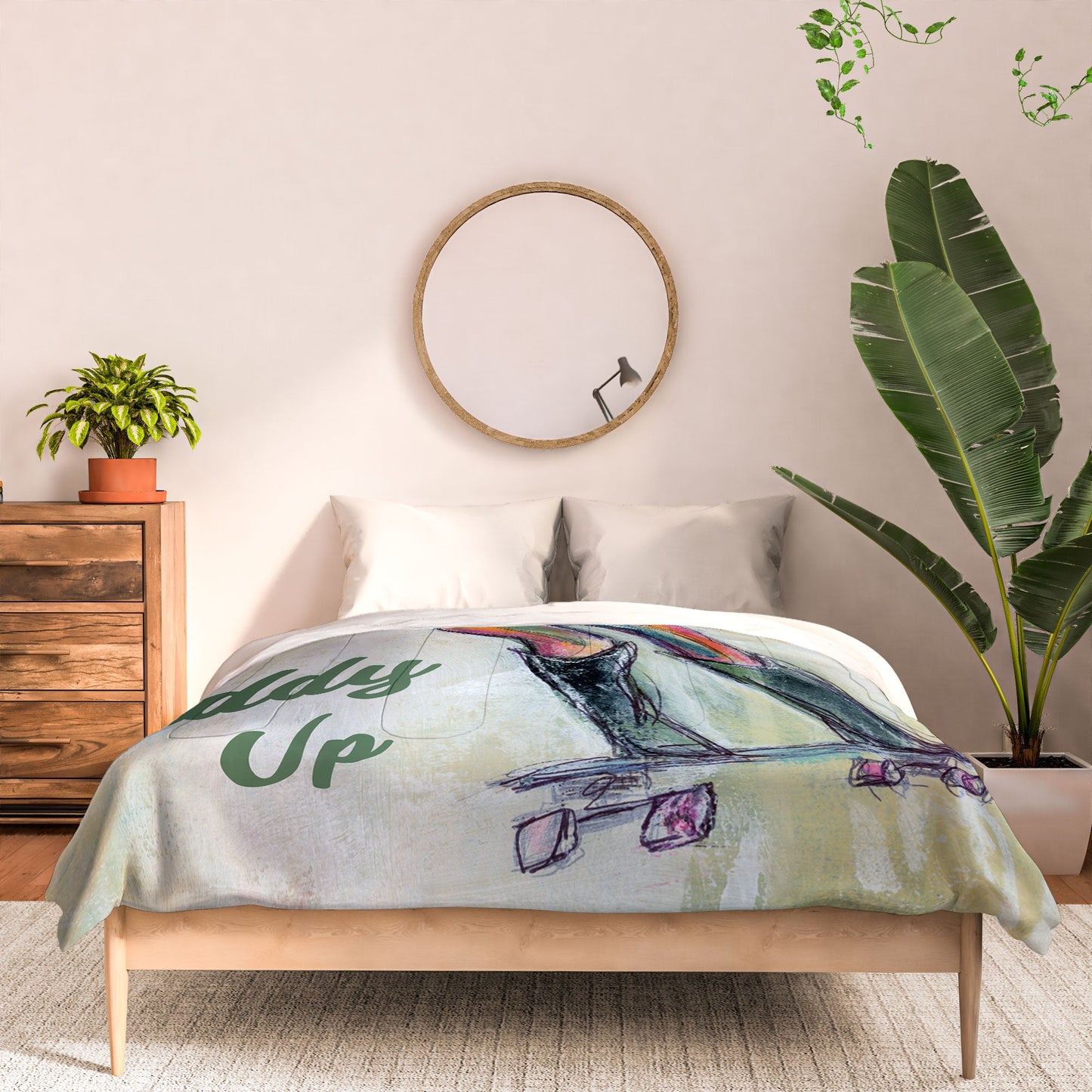 Sophia Buddenhagen Giddy Up Skater Girl Comforter
