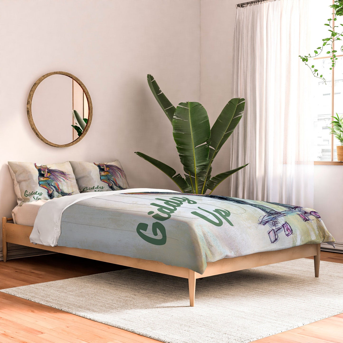 Sophia Buddenhagen Giddy Up Skater Girl Comforter