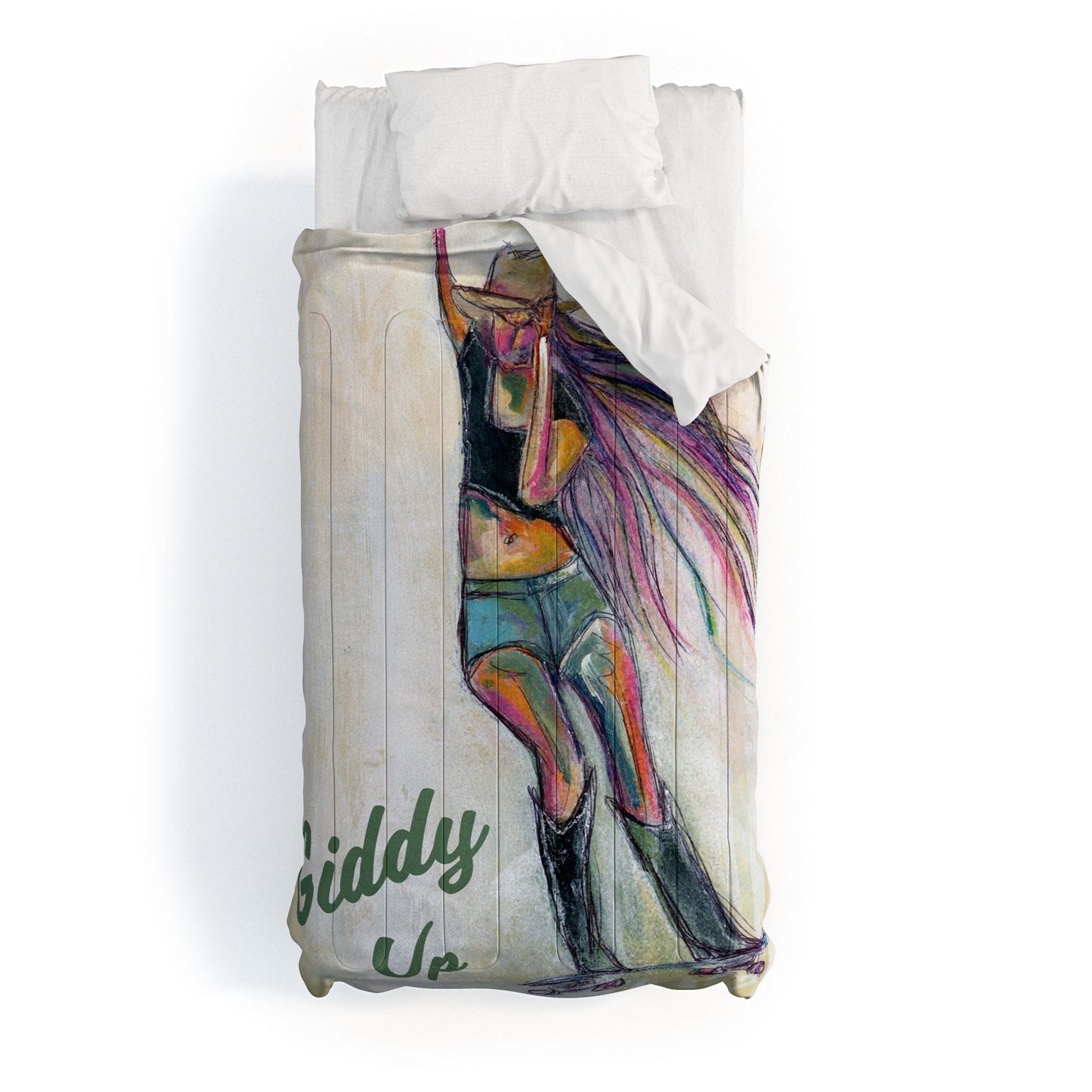 Sophia Buddenhagen Giddy Up Skater Girl Comforter